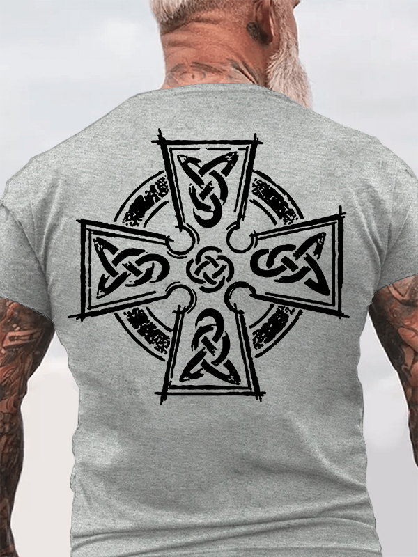 Celtic Cross  Jesus God Christian Cotton T-Shirt