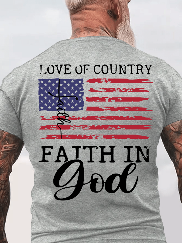 Faith In God Jesus God Christian Cotton T-Shirt