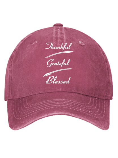 Thankful Grateful Blessed Christian Hat