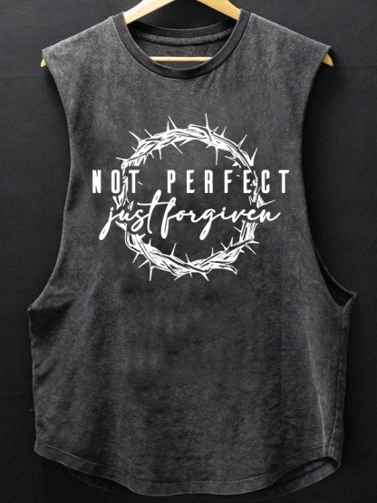 Not Perfect Just Forgiven Religious Christian Washed Tank