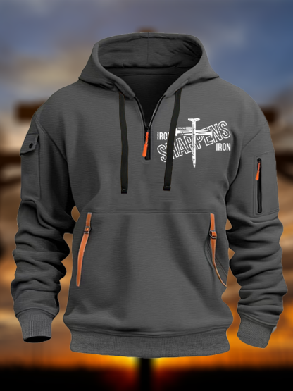 Iron Sharpens Iron Jesus God Christian Zipper Hoodies