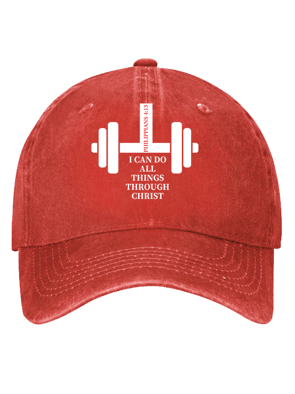 Fitness Philippians 4 : 13 Christian Hat