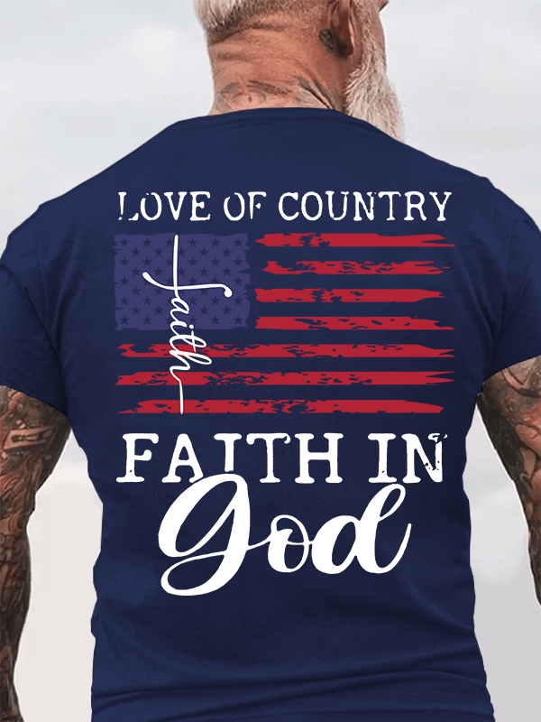 Faith In God Jesus God Christian Cotton T-Shirt