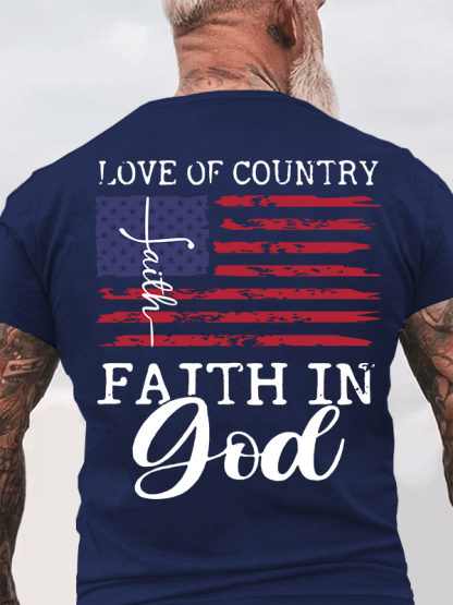 Faith In God Jesus God Christian Cotton T-Shirt
