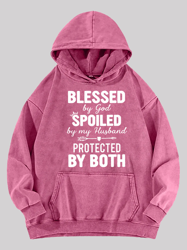 God Bless Jesus God Christian Washed Hoodie