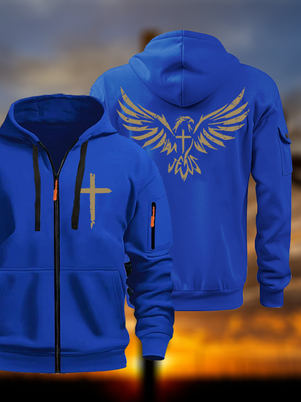 Wings Like Eagles Jesus God Christian Zipper Hoodies