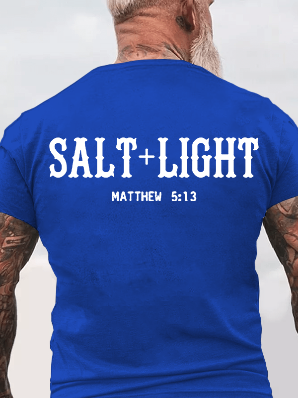 Salt & Light  Jesus God Christian Cotton T-Shirt