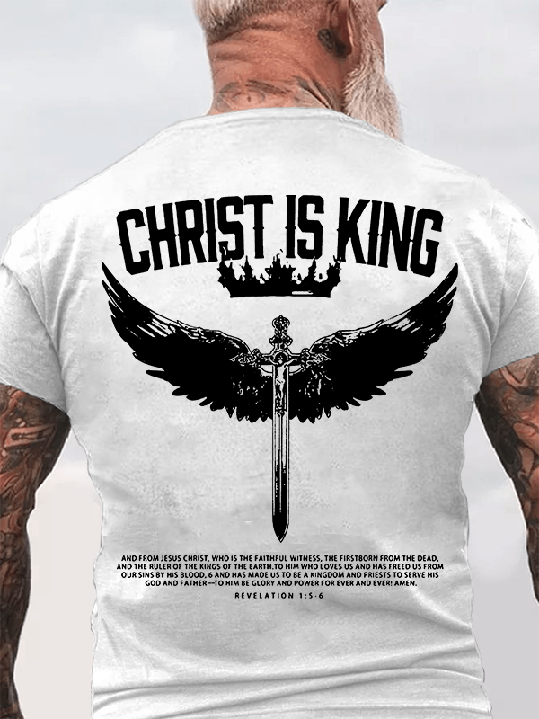Christ Is King Christian Cotton T-Shirt
