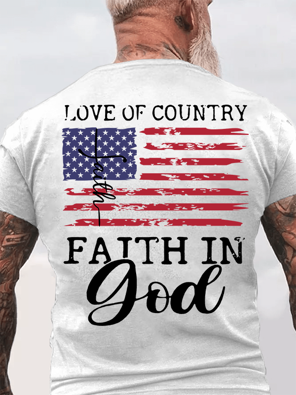 Faith In God Jesus God Christian Cotton T-Shirt