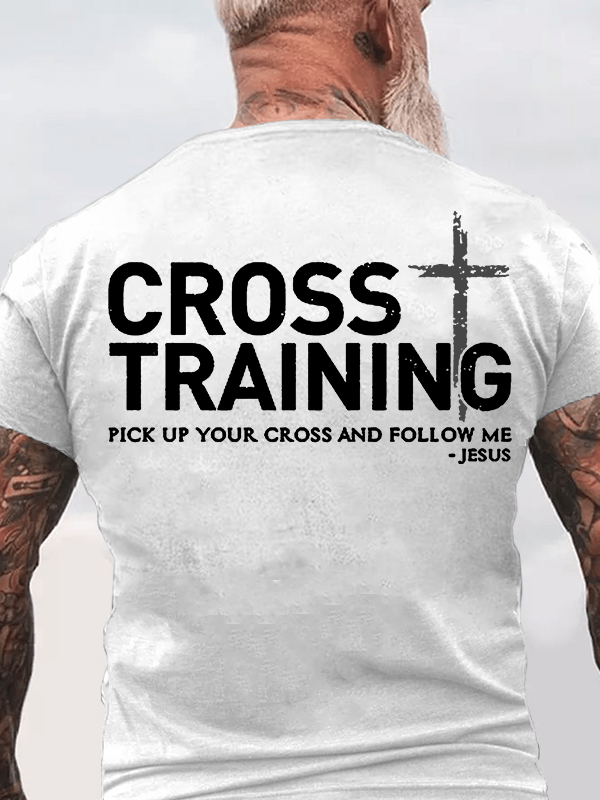 Cross Training  Jesus God Christian Cotton T-Shirt