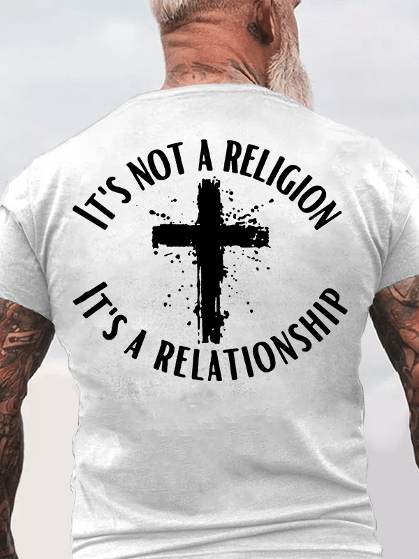 [Copy]Man of Faith Jesus God Christian Cotton T-Shirt