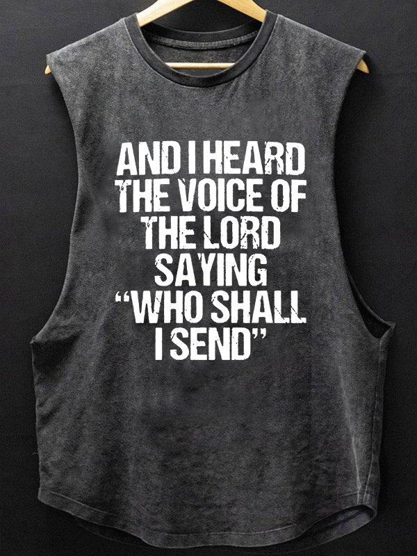 Send Me Isaiah 6:8 Christian Washed Tank
