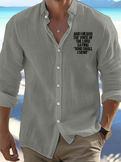 Send Me Isaiah 6:8 Christian Resort Casual Shirt