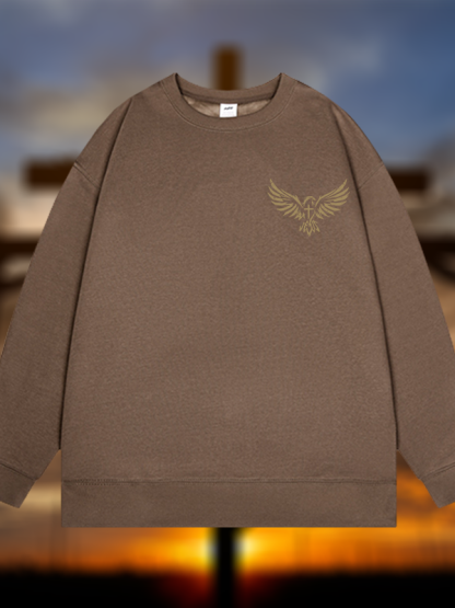 Wings Like Eagles Jesus God Christian Sweatshirt