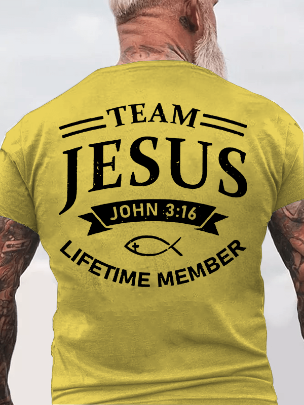 Jesus Team  Jesus God Christian Cotton T-Shirt