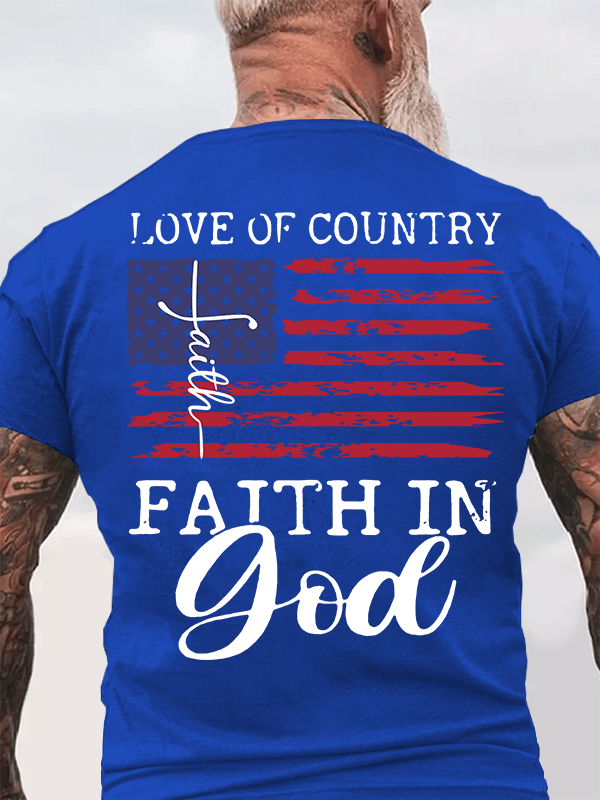 Faith In God Jesus God Christian Cotton T-Shirt