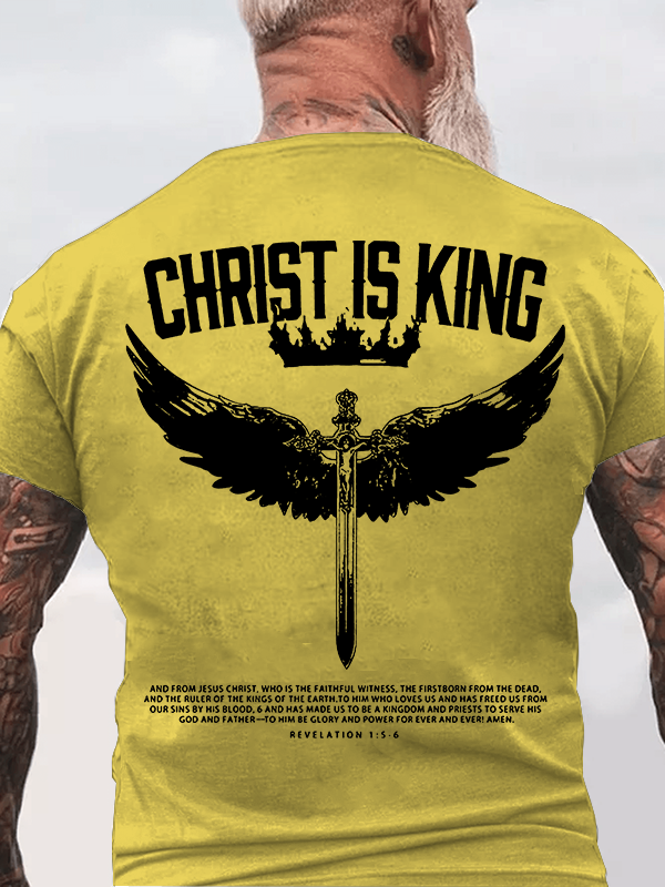 Christ Is King Christian Cotton T-Shirt