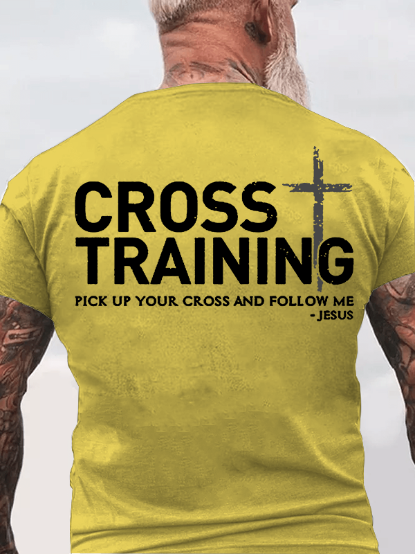 Cross Training  Jesus God Christian Cotton T-Shirt
