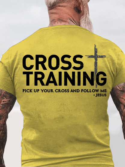 Cross Training  Jesus God Christian Cotton T-Shirt