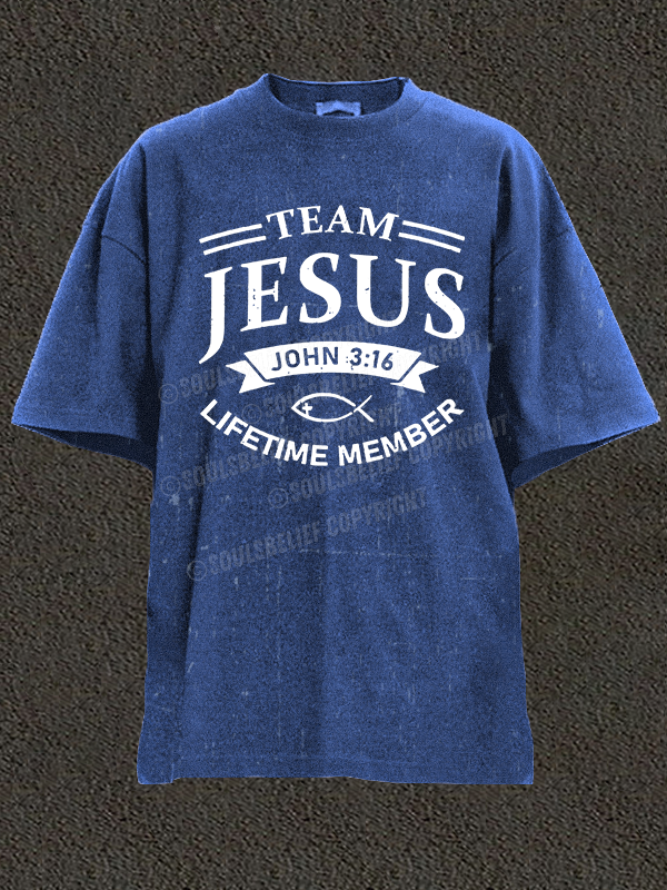 Jesus Team Christian Washed T-Shirt