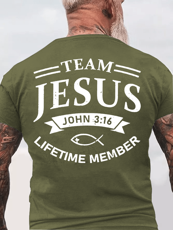 Jesus Team  Jesus God Christian Cotton T-Shirt
