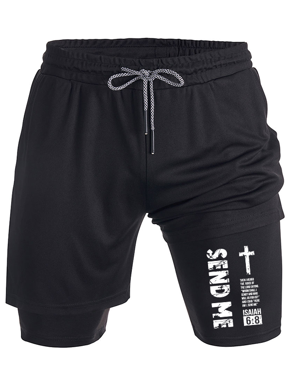 Send Me Isaiah 6:8 Christian Performance Shorts