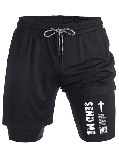 Send Me Isaiah 6:8 Christian Performance Shorts