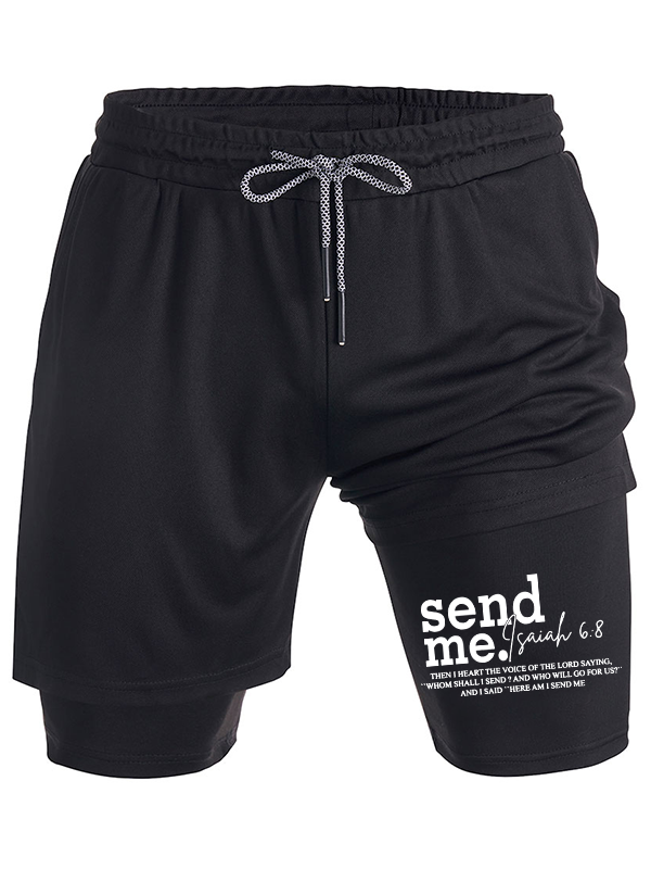Send Me Isaiah 6:8 Christian Performance Shorts