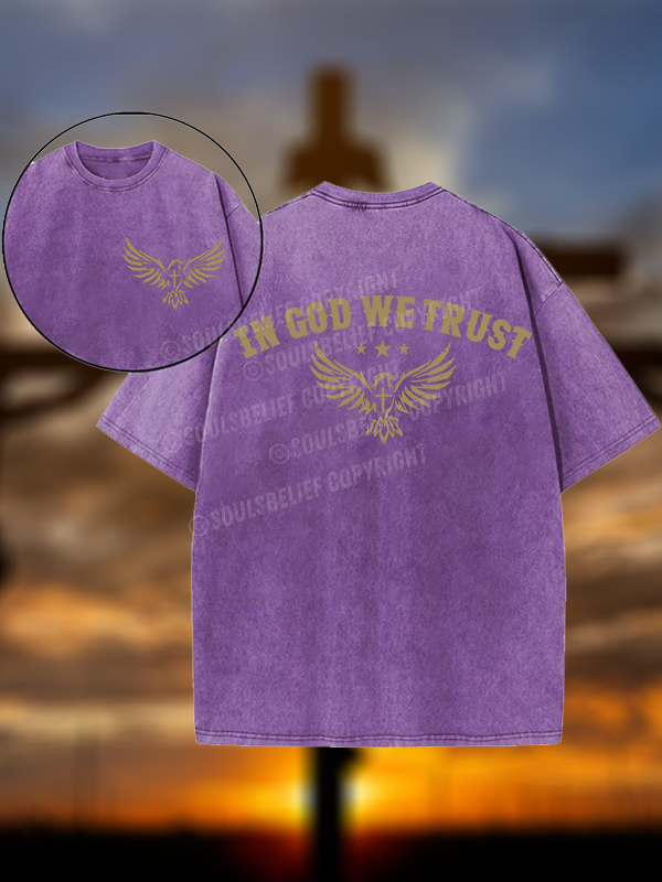In God We Trust Christian Washed T-Shirt