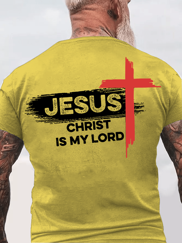 Jesus Christ Is My Lord Jesus God Christian Cotton T-Shirt