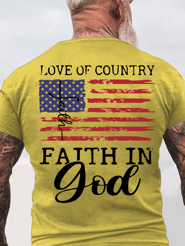 Faith In God Jesus God Christian Cotton T-Shirt