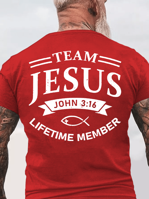 Jesus Team  Jesus God Christian Cotton T-Shirt