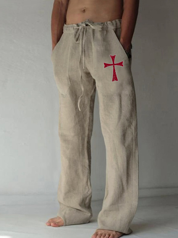 Knights Templar Crusader Cross Christian Beach Pants