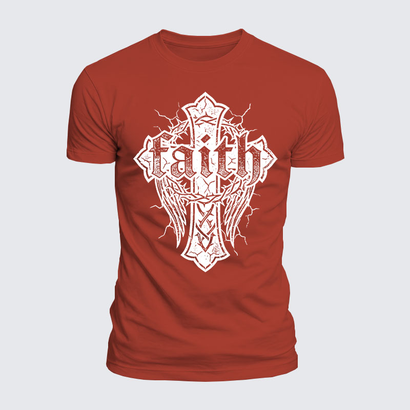 Faith Jesus God Christian  – Luxe Mercerized Interlock Cotton Tee