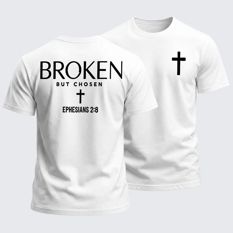 Heavyweight Cotton Tee - Broken But Chosen