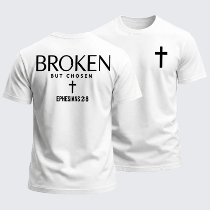 Heavyweight Cotton Tee - Broken But Chosen