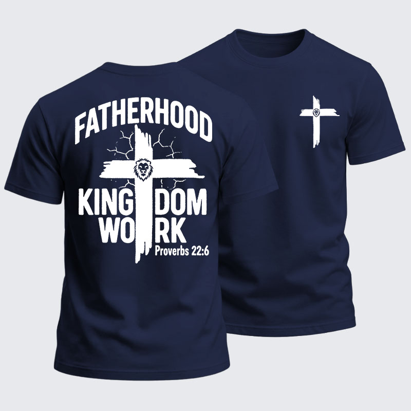 [Copy]Heavyweight Cotton Tee - Fatherhood is Kingdom Work