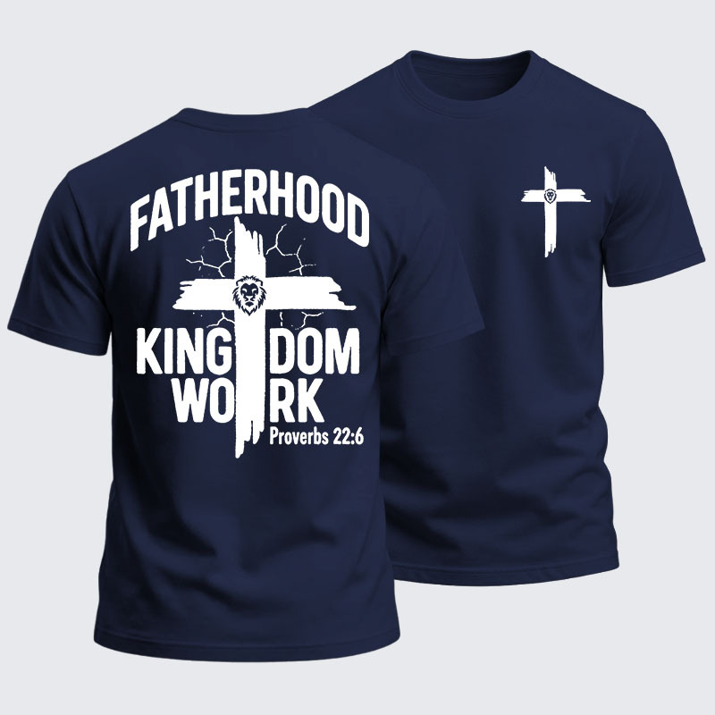 [Copy]Heavyweight Cotton Tee - Fatherhood is Kingdom Work