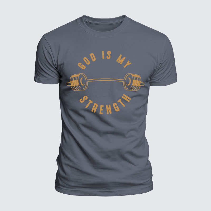 Luxe Mercerized Cotton Tee - God Is My Strength