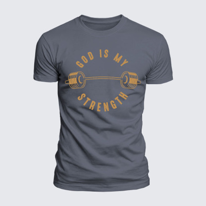 Luxe Mercerized Cotton Tee - God Is My Strength