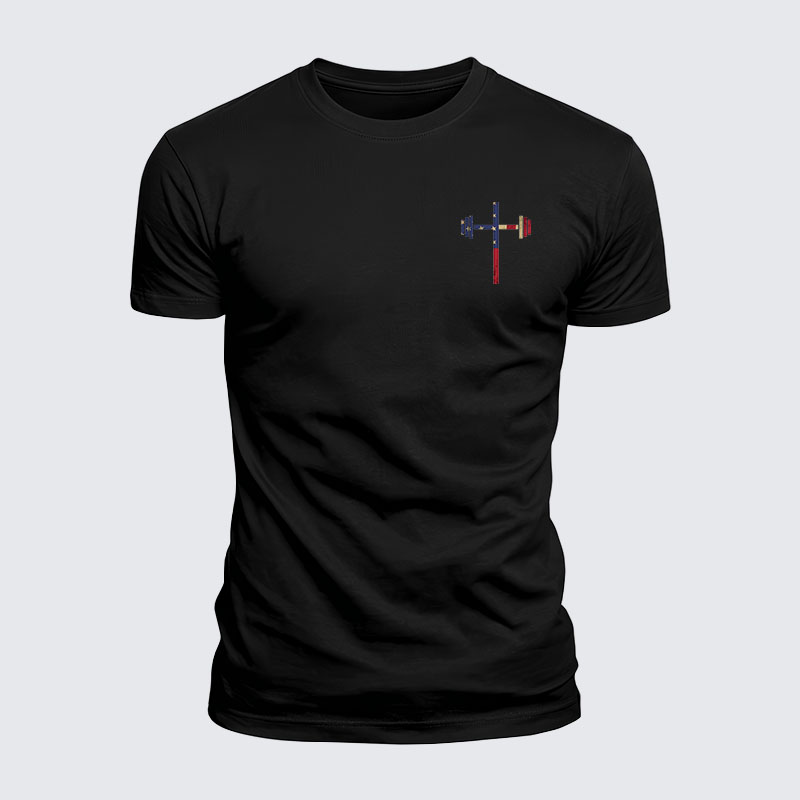 Luxe Mercerized Cotton Tee - God Bless America 