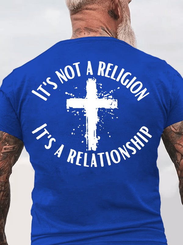 [Copy]Man of Faith Jesus God Christian Cotton T-Shirt