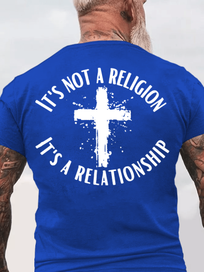 [Copy]Man of Faith Jesus God Christian Cotton T-Shirt