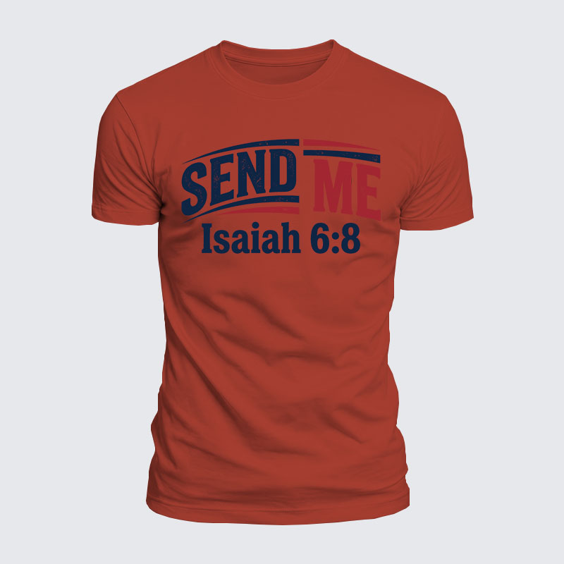 Luxe Mercerized Cotton Tee - Isaiah 6:8 - SEND ME