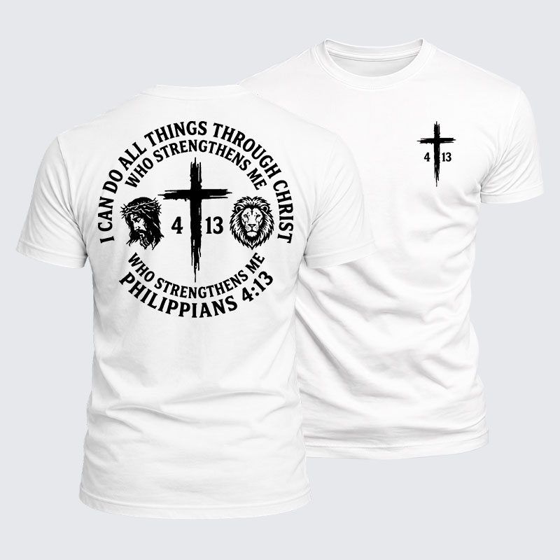 Luxe Mercerized Cotton Tee - All Things Through Christ