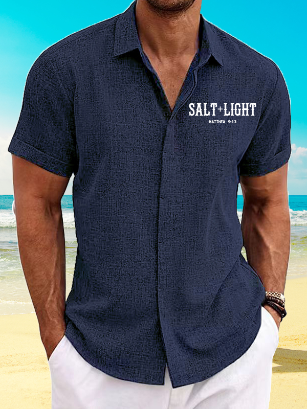 Salt & Light Jesus God  Christian Short Sleeve Shirt