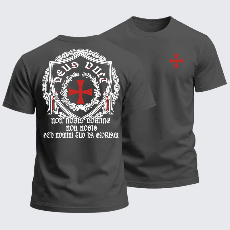 Heavyweight Cotton Tee -  Knights Templar Crusader