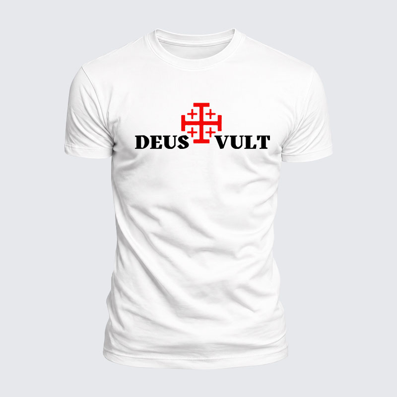 Luxe Mercerized Cotton Tee - Deus Vult 