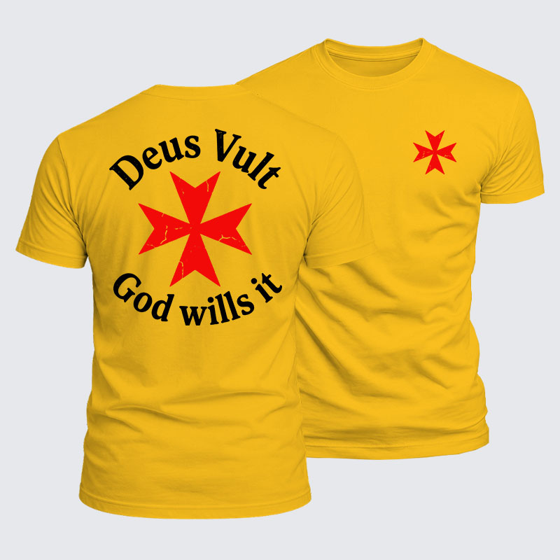 Luxe Mercerized Cotton Tee - Deus Vult 