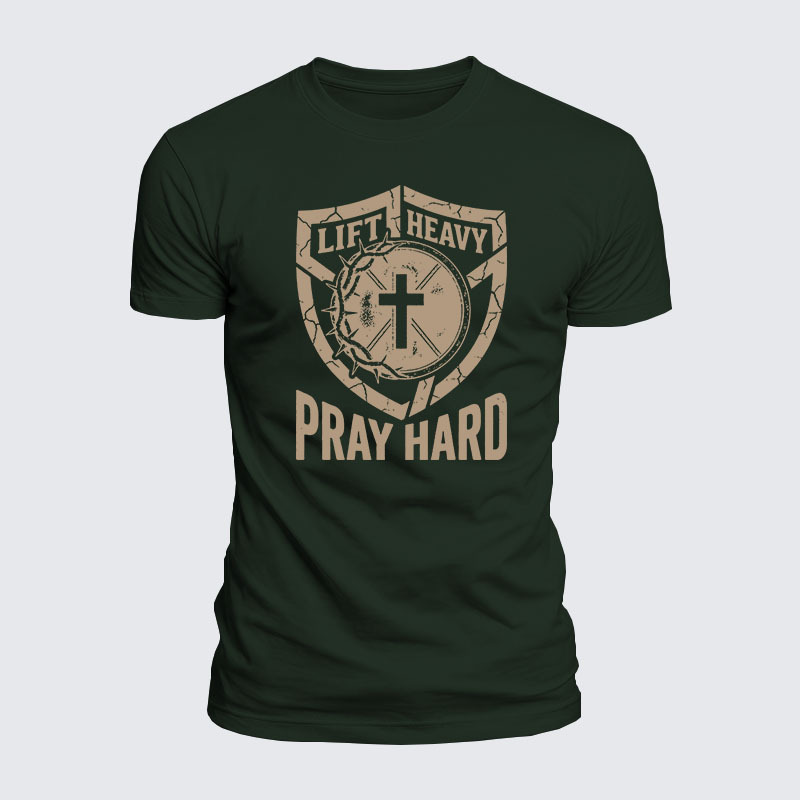 Luxe Mercerized Cotton Tee - Lift Heavy Pray Hard